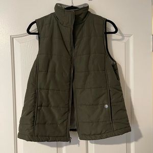 Olive green vest